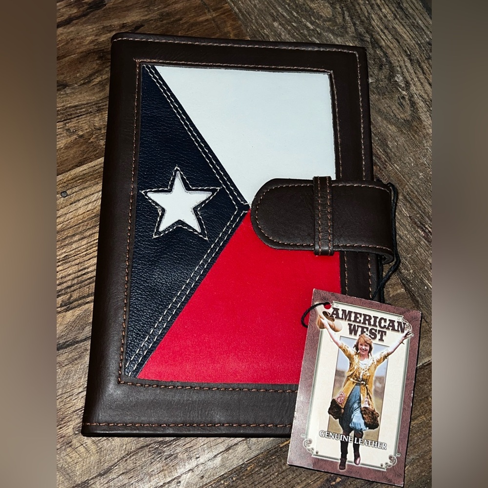 NEW American West Leather padfolio planner organizer